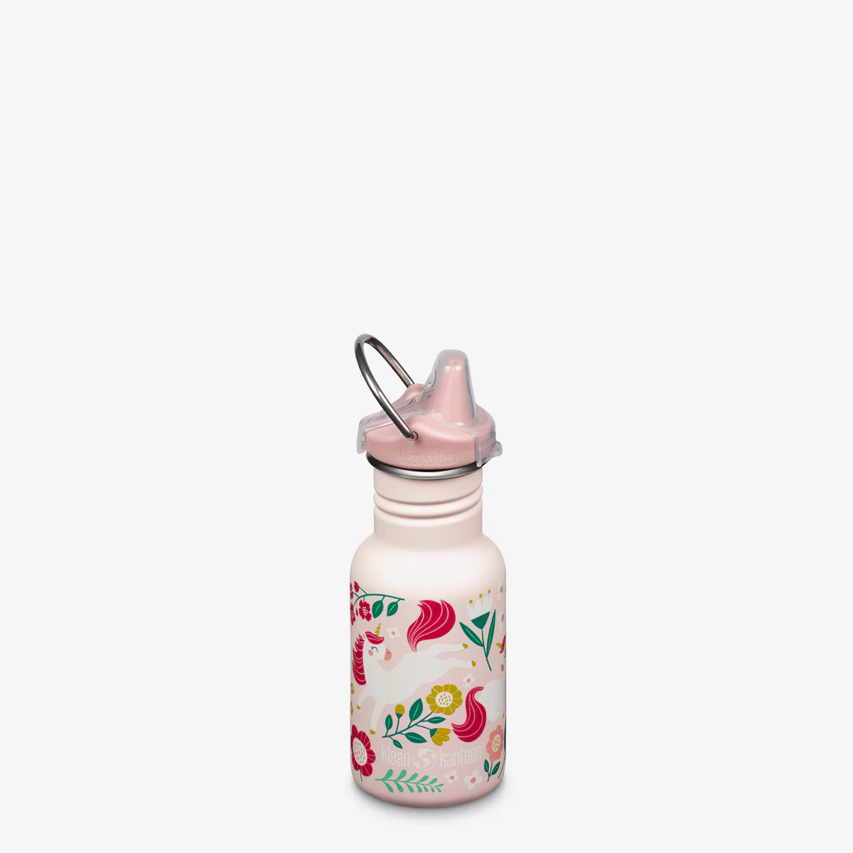 Rechizite Școlare - Sticla din otel pentru copii, Kid Classic Narrow 355ml , cu capac sippy
