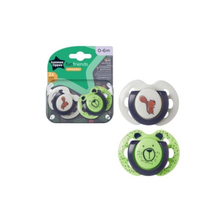 LICHIDARE STOC - Suzeta ortodontica Tommee Tippee Fun, VERDE/ALB