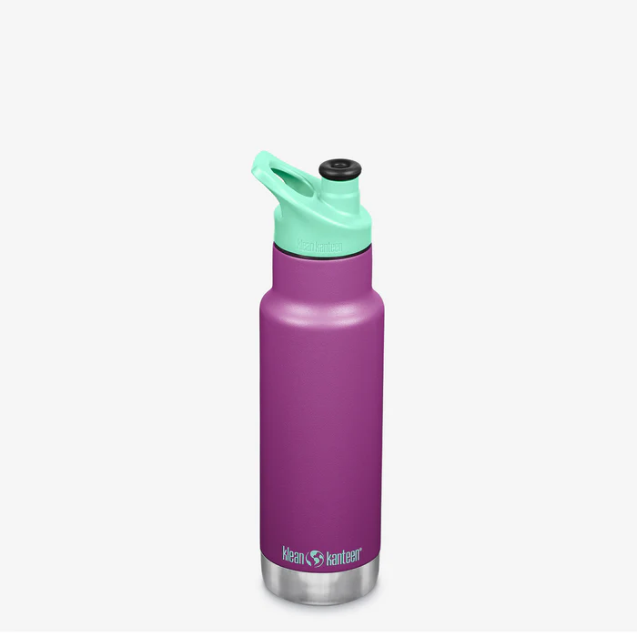 Diversificare si Ingrijire Bebe - Termos cu capac Sport Kid Classic, 355 ml, Klean Kanteen, Sparkling Grape