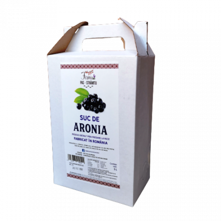 Suc Ecologic si Sirop - Suc de Aronia presat la rece 3 L