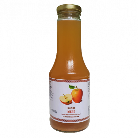Suc Ecologic si Sirop - Suc de Mere presat la rece 500ml