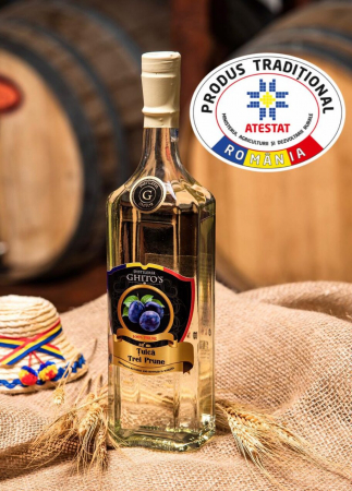 Lichior si Palinca - Tuica trei prune 750 ml