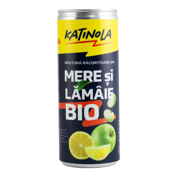 Bautura racoritoare bio din mere si lamaie Katinola, 0.25L [2]