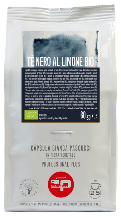 Capsule ceai Pascucci Ceai negru cu lamaie Bio, 25 buc [2]