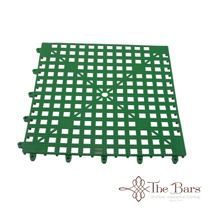 Covoras modular THE BARS Interlocking Shelf Mat, verde, 33x33 cm [2]