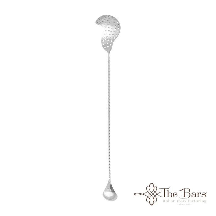 Lingura de bar THE BARS Strainer Full Twist, inox, 40 cm [2]