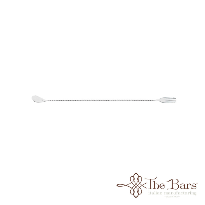 Lingura de bar THE BARS Trident Full Twist, inox, 30 cm [2]