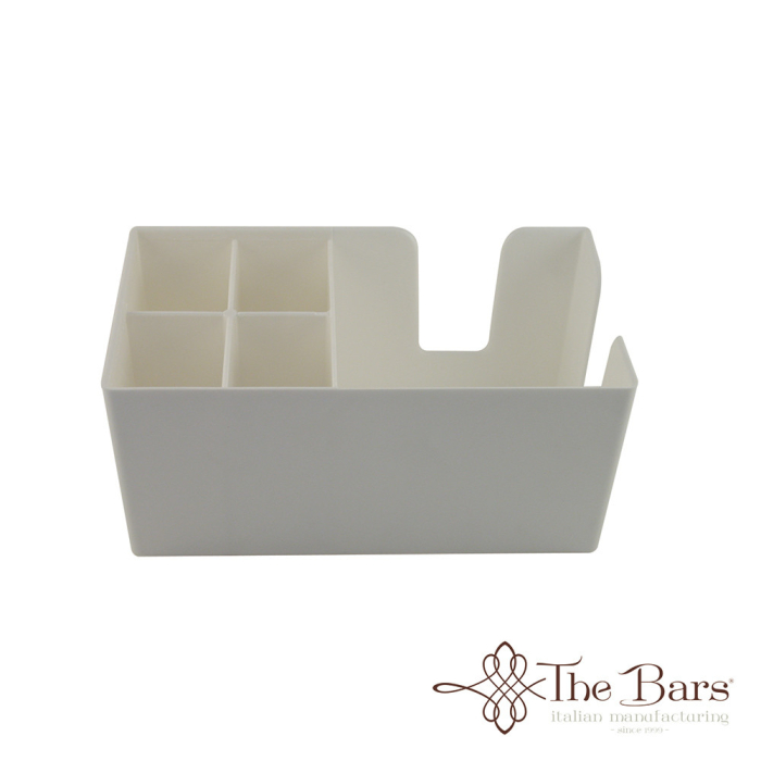 Suport servetele si accesorii bar THE BARS Bar Caddy, alb [2]