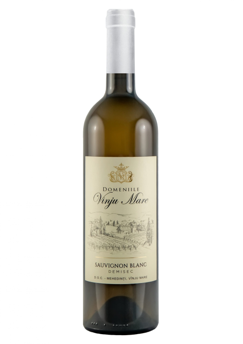 Vin alb demisec Domeniile Vinju Mare Sauvignon Blanc, 0.75L, Mehedinti, Romania [2]