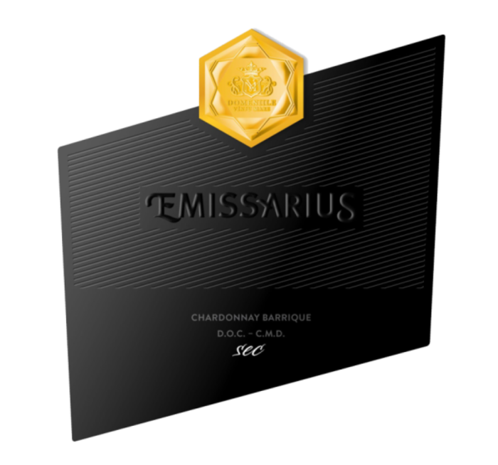 Vin alb sec Domeniile Vinju Mare Emissarius Chardonnay barrique, 0.75L [1]