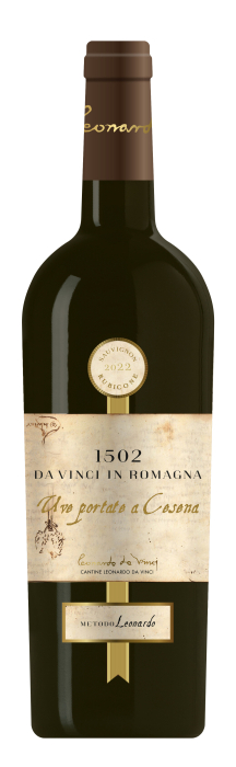 Vin alb sec Leonardo Da Vinci 1502 Uve portate a Cesena Sauvignon Rubicone, 0.75L, Emilia-Romagna, Italia [2]
