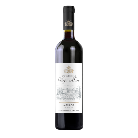 Vin rosu demisec Domeniile Vinju Mare Merlot, 0.75L, Mehedinti, Romania [2]