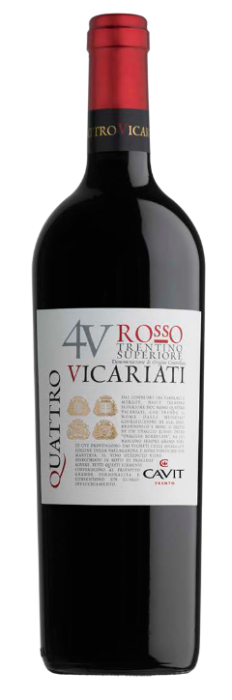 Vin rosu sec Cavit Quattro Vicariati Trentino Superiore, 0.75L, Trentino-Alto Adige, Italia [2]