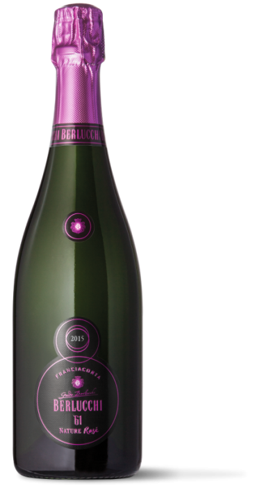 Vin spumant rose Berlucchi 61 Nature Rose Franciacorta, 0.75L, Lombardia, Italia [2]