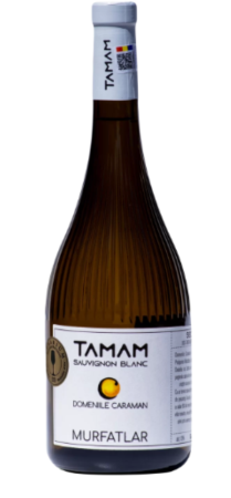 Vin - Vin alb sec Domeniile Caraman Tamam Sauvignon Blanc , 0.75L