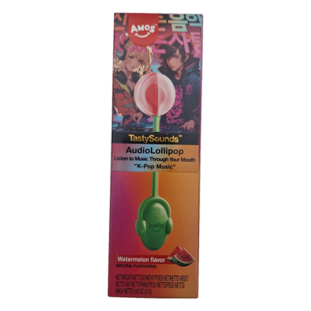 Bomboane si jeleuri - Acadea Amos AudioLollipop Watermelon 12g