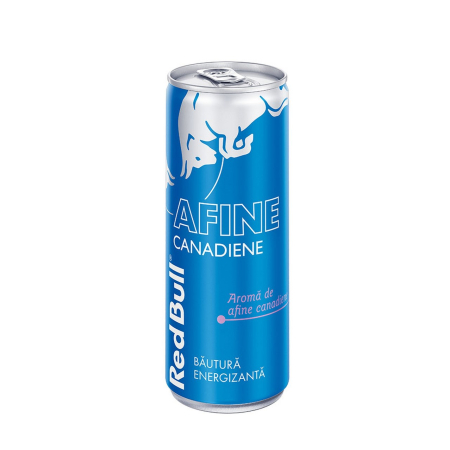 Energizante - Bautura energizanta Red Bull cu Aroma de Afine Canadiene, doza 0.25L