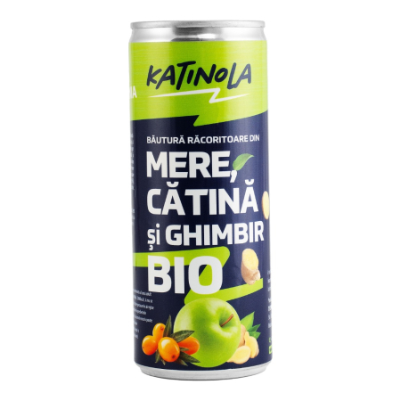 Bautura racoritoare bio din mere, catina si ghimbir Katinola, 0.25L [1]