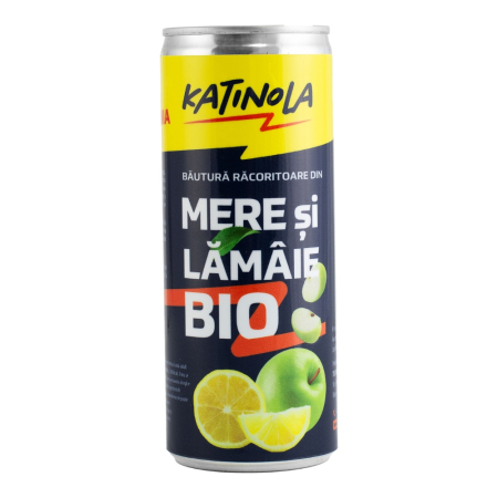 Bautura racoritoare bio din mere si lamaie Katinola, 0.25L [1]