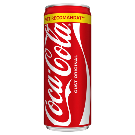 Bauturi carbogazoase - Bautura racoritoare carbogazoasa Coca-Cola Gust Original, doza 0.25L