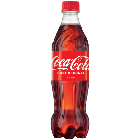 Bauturi carbogazoase - Bautura racoritoare carbogazoasa Coca-Cola Gust Original, Pet 0.5L