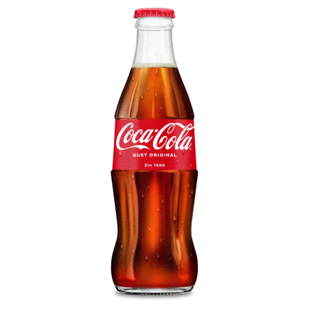 Bauturi carbogazoase - Bautura racoritoare carbogazoasa Coca-Cola Gust Original, sticla 0.33L