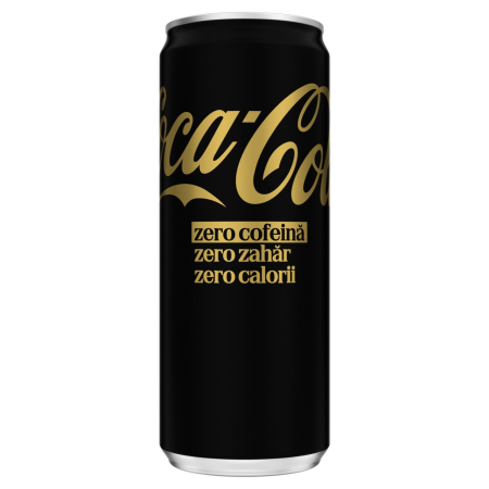 Bauturi carbogazoase - Bautura racoritoare carbogazoasa Coca-Cola Zero Cofeina, doza 0.33L