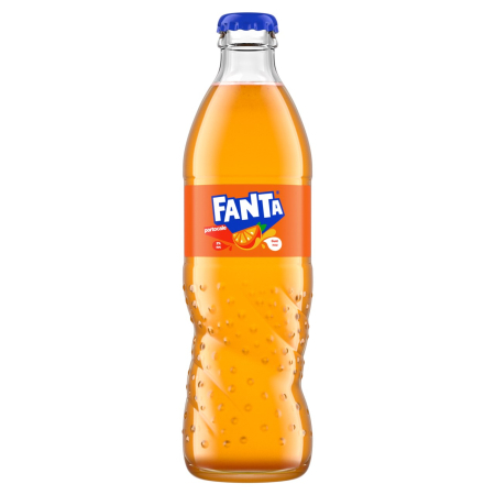 Bauturi carbogazoase - Bautura racoritoare carbogazoasa Fanta Portocale, sticla 0.33L
