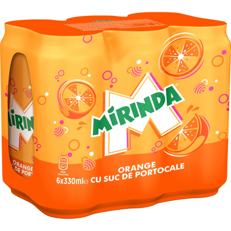 Bauturi carbogazoase - Bautura racoritoare carbogazoasa Mirinda Portocale, doza 0.33L