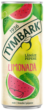 Bauturi carbogazoase - Bautura racoritoare carbogazoasa Tymbark Limonada Carbo Pepene Rosu, doza 0.33L