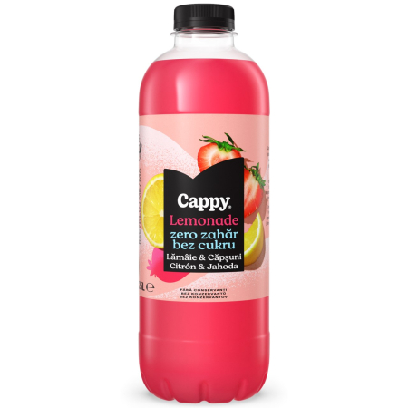 Bauturi necarbogazoase - Bautura racoritoare necarbogazoasa Cappy cu Lamaie si Capsuni, Pet 1.25L