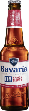 Bere cu suc si radler - Bere Bavaria Aroma Fructe Rosii 0%, doza 0.33L