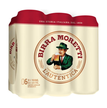 Bere - Bere Birra Moretti, doza 0.5L