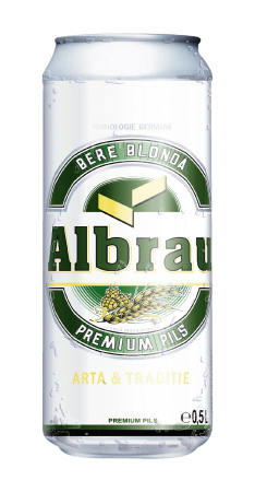 Bere - Bere blonda Albrau, doza 0.5L