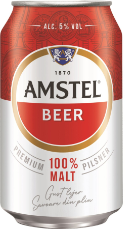 Bere - Bere blonda Amstel, doza 0.33L