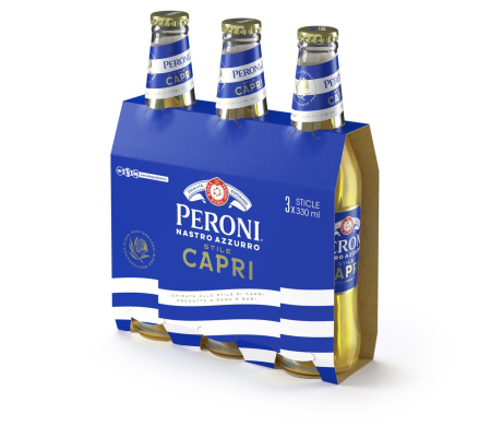 Bere blonda - Bere blonda Peroni Nastro Azzurro Stile Capri, sticla 0.33L