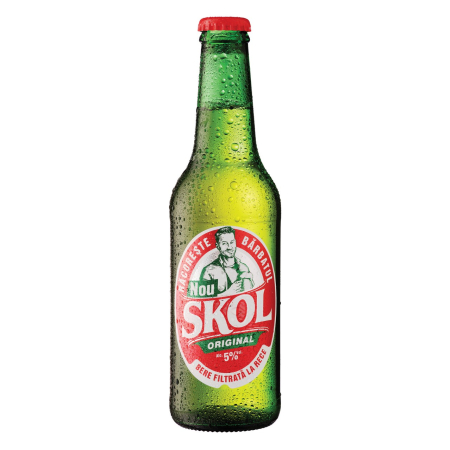 Bere blonda - Bere blonda Skol, sticla 0.33L
