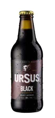 Bere bruna - Bere bruna Ursus Neagra, sticla 0.33L
