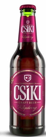 Bere cu suc si radler - Bere Csiki Sor Zmeura, sticla 0.33L