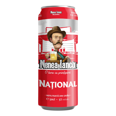 Bere speciala - Bere Nenea Iancu National nefiltrata, doza 0.5L