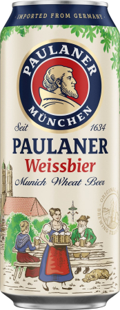 Bere - Bere Paulaner Weissbier nefiltrata, doza 0.5L