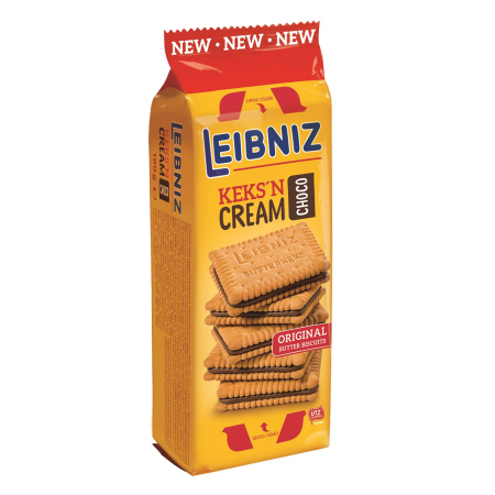 Dulciuri - Biscuiti Leibniz Keks'n Cream Cacao 190g