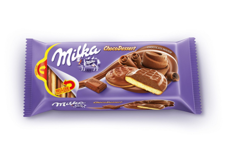 Biscuiti si prajituri - Biscuiti Milka Jaffa Chocomousse, 128g