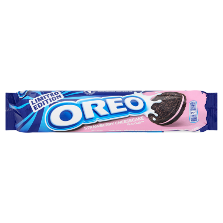 Biscuiti si prajituri - Biscuiti Oreo Strawberry Cheesecake 154g