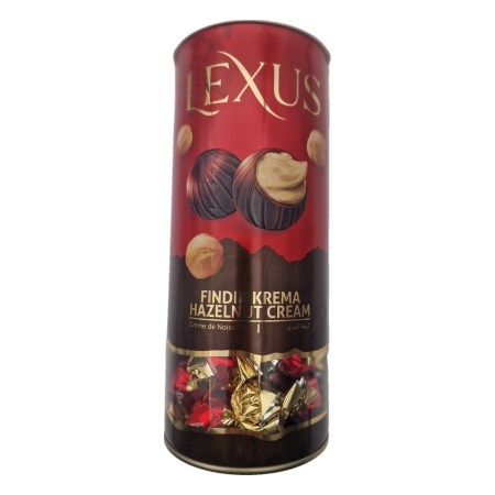 Dulciuri - Lexus Hazelnut Cream (Findik Krema), tub cu bomboane de ciocolata