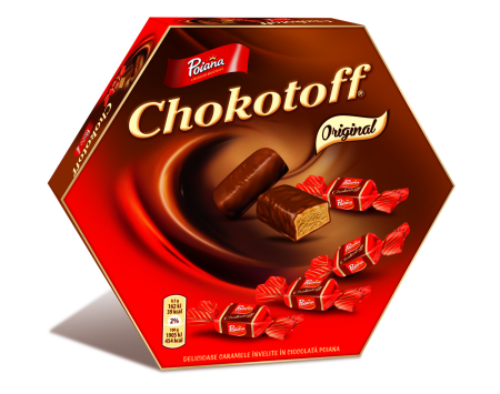 Dulciuri - Bomboane Poiana Chokotoff cu lapte 221g