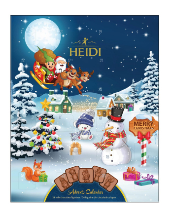 Dulciuri - Calendar Heidi Minitablete de Ciocolata Lapte, 110g