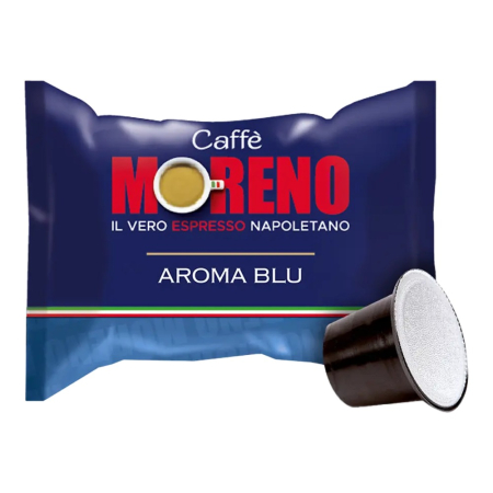 Cafea - Capsule cafea Moreno Blu Aroma compatibile Nespresso, 100 buc