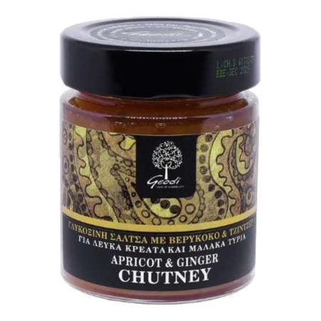 Condimente si ceaiuri - Chutney de caise si ghimbir Geodi, borcan 175g