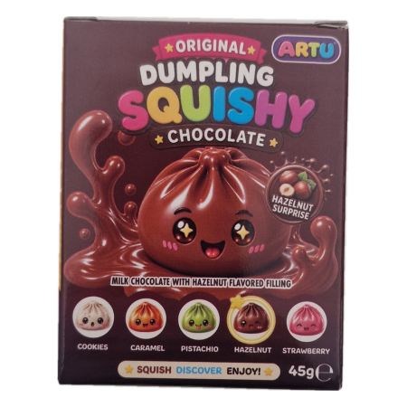 Dulciuri - Ciocolata Artu Dumpling Squishy alune de padure 45g